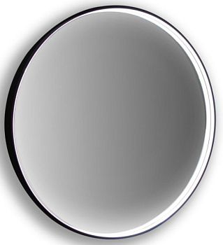 Xpertials Noa Redondo, зеркало Ø80 см, 1 датчик: LED подсветка с регулировкой яркости, профиль черный матовый