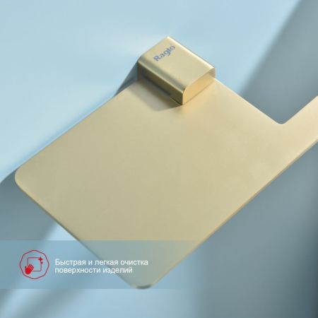 Держатель для туалетной бумаги Raglo R301.03.03, золотой сатин