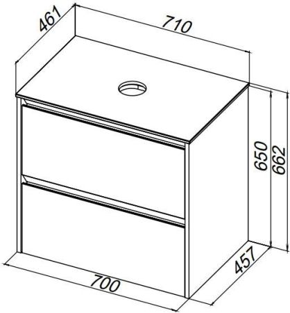 Тумба под раковину Allen Brau Activity 70 1.34011.PWM папирус матовый/олива браш, артикул 1.34011.PWM