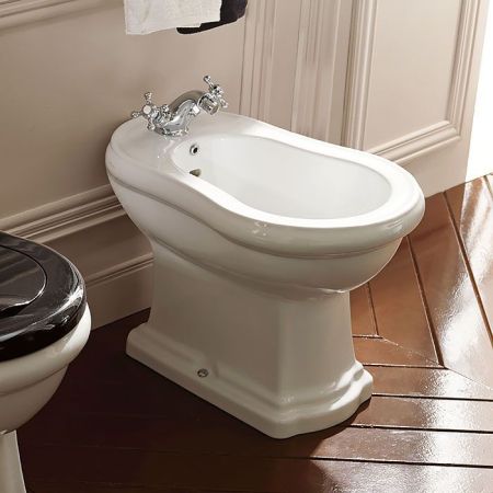 KERASAN Retro Биде напольное с 1 отв. под смеситель, цвет белый, артикул 102001*1