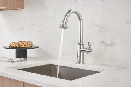 Смеситель для кухни GROHE Gloucester, C-образный высокий выдвижной излив, хром (30422000), артикул 30422000