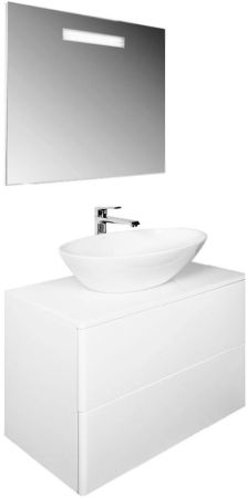 Тумба с раковиной Orange Otto 75 подвесная Белая