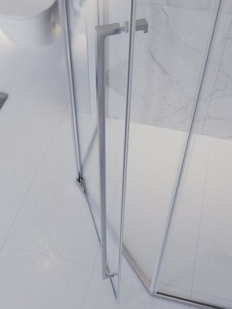 PLANE-P-1-100-C-IN Душевой уголок, отделка Сатин, артикул PLANE-P-1-100-C-IN