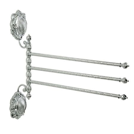 CLEOPATRA Полотенцедержатель тройной поворотный, L35 cм. хром, артикул 16673