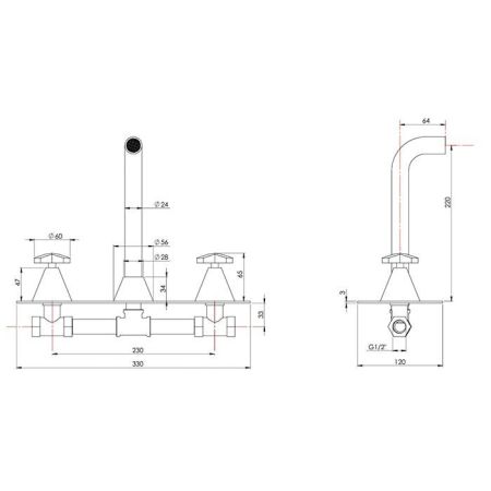 Nicolazzi Star Смеситель встроенный для ракови,цвет хром(без внутр части), артикул 4807EXTCRA1