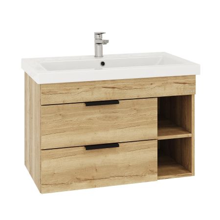 Тумба Onika Легран 80 подвесная, дуб галифакс (ум. Como-80)