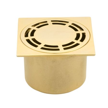 BANGKOK Трап душевой, 100x100 mm., золото, артикул 20213
