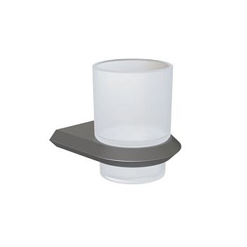 Стакан для ванной комнаты Knotlor SC103GM, оружейная сталь