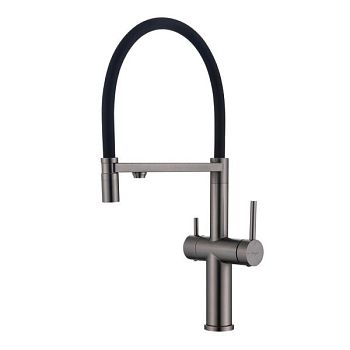 Смеситель для кухни с подключением фильтра Raglo R20.63.09, графит