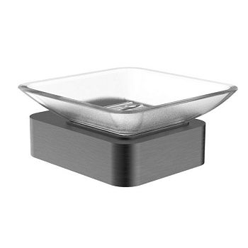 Мыльница с держателем WONZON & WOGHAND LOTTE, Темный графит (WW-8322-BGM)