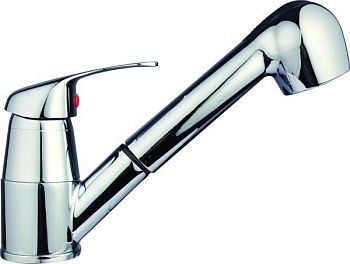 Смеситель для кухни ПСМ-Профсан PSM-104-33 с выдвижной лейкой тип См-МОЦБИвА