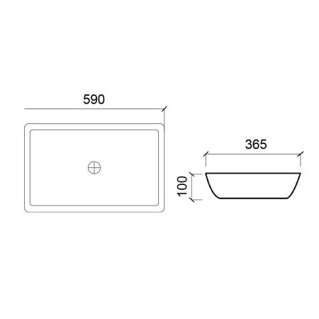 Раковина чаша WesnaArt OCEAN 4040-OCE12, белый, артикул 4040-OCE12