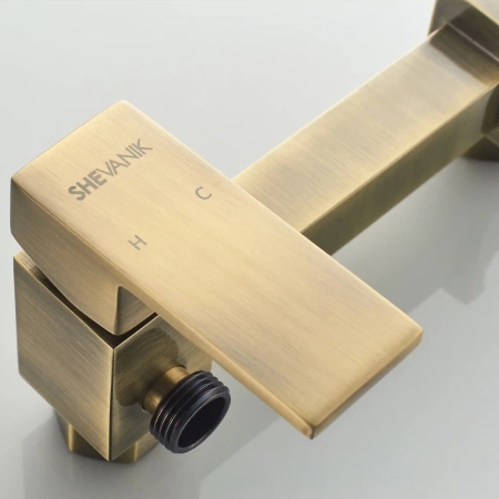 Гигиенический душ со смесителем Shevanik S137Q, бронза