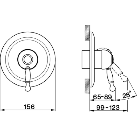 CISAL Arcana Royal Внешняя часть встраиваемого однорычажного смесителя для душа, цвет бронза, артикул AY00300027 Акция