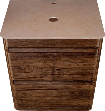 Тумба подвесная "Атлантика 60", Люкс старое дерево, PLUS