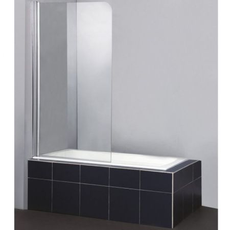 Шторка на ванну BelBagno Sela V-1 80 профиль Хром стекло прозрачное