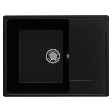 Кухонная мойка Ulgran Quartz Prima 650-07, уголь, артикул Prima 650-07