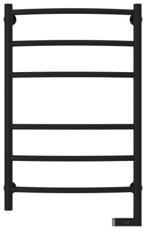 Полотенцесушитель электрический "ГАЛАНТ 2.0" 800х500 / МЭМ правый (Матовый Чёрный)