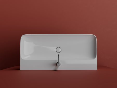 Умывальник Аура (Aura) с 1 отверстием для смесителя, без перелива 1000x470x135мм, артикул CN2007