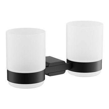 Стакан для ванной комнаты двойной BELZ B90908, черный