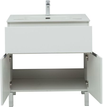 Мебель для ванной Aquanet Алвита New 80 1 ящик, 2 дверцы, белый матовый, артикул 00274213