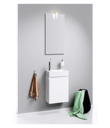 "Леон-МР" тумба под умывальник подвесная, цвет белый Ln-MP.01.04/W, ТМ «AQWELLA», артикул Ln-MP.01.04/W