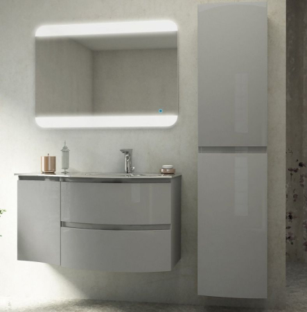 Шкаф пенал Cezares Vague 34 R 54855 подвесной Grigio lucido