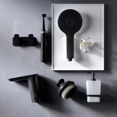 F50A02322 Inspire V2.0 смеситель для умывальника сенсорный, черный, шт.