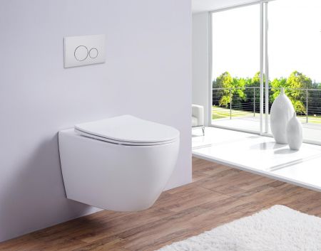 Унитаз подвесной AMAPOLA (Matt White), артикул ESUPAMAPWM