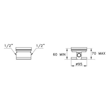 Stella Sirius Встраиваемая часть напольного смесителя для раковины