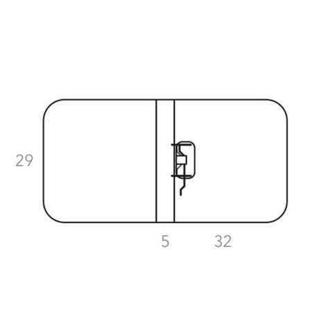 ADJ Папка для файлов, 32x29x5 см., цвет: небесный/эвкалипт, артикул 1623.50/60