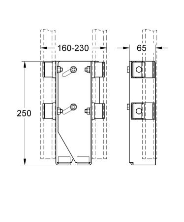 Крепеж для свободностоящей инсталляции GROHE Rapid Pro (39025000) Крепеж для свободностоящей инсталляции GROHE Rapid Pro (39025000)