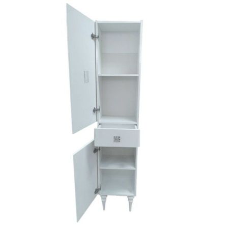 Шкаф пенал Comforty Монако 40 L 4140124 Белый глянец, артикул 4140124