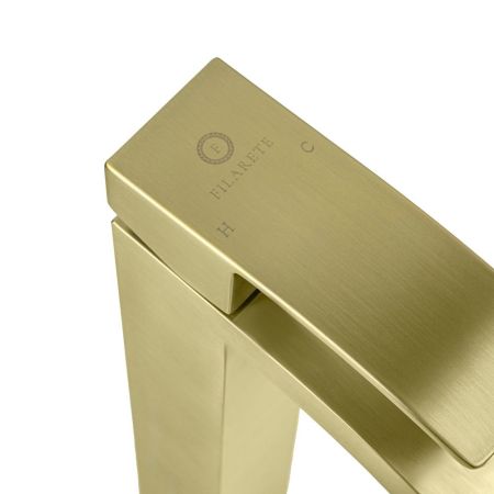 Смеситель для раковины высокий FILARETE Waterfall FL6010MG, матовое золото, артикул FL6010MG