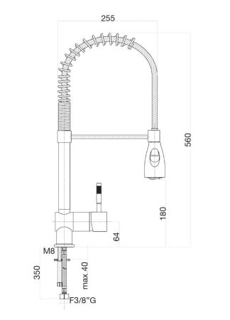 Смеситель для кухни Fiore XENON 44CR5465, хром, артикул 44CR5465