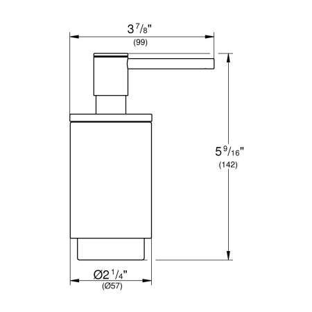 Дозатор жидкого мыла GROHE Selection, холодный рассвет глянец (41028GL0)