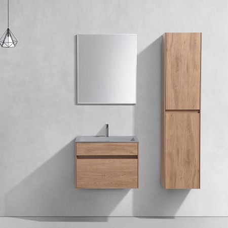 База под раковину Chiara 600 подвесная, 1 выкатной ящик soft-close, N.Oak, артикул VMC-2C600NO