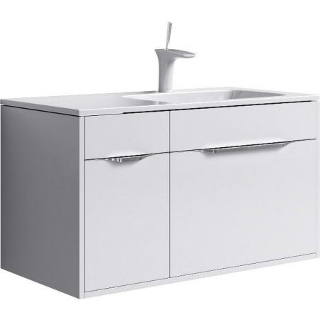 "Malaga" тумба под умывальник подвесная правая, цвет белый Mal.01.09/R, ТМ «AQWELLA»