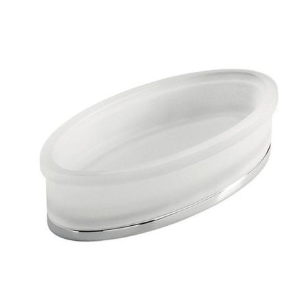 Colombo Land Полочка настольная, цвет: хром/матовое стекло, артикул B2843.CR-VAN