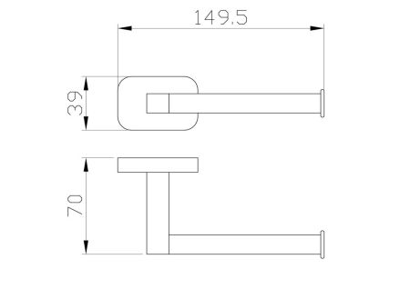 Держатель для туалетной бумаги без крышки WONZON & WOGHAND GRAFFITY, Брашированное золото (WW-9316-BG), артикул WW-9316-BG