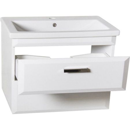 Тумба под раковину Style Line Лотос 80 Люкс Plus подвесная Белая, артикул СС-00000366