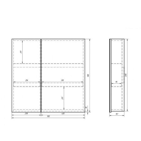 Зеркальный шкаф Vind 70, артикул OW23.40.00