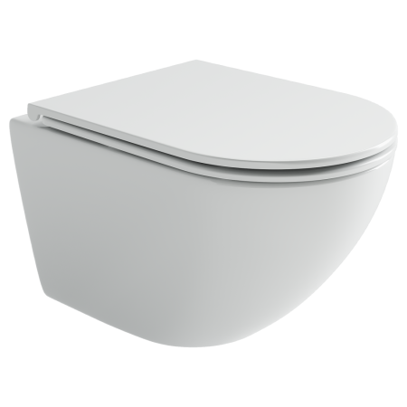 Унитаз подвесной Ceramicanova Вихрь (Whirl) торнадо 3.0 сиденье микролифт белый CN11007T, артикул CN11007T