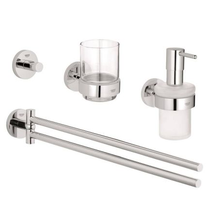 Набор аксессуаров GROHE Essentials New 4 в 1, хром (40846001), артикул 40846001