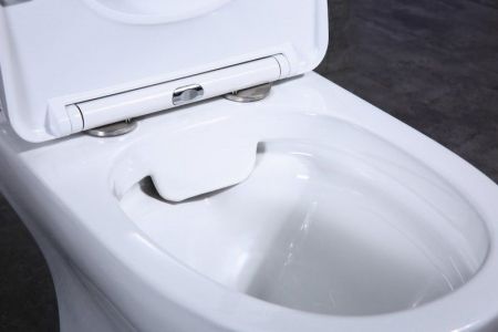 STEAM Чаша безободкового унитаза с сиденьем дюропласт soft close, P-trap, BB130CPR/SC, артикул BB130CPR/SC