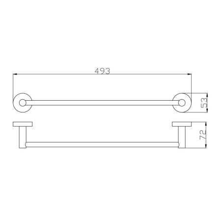 Полотенцедержатель Rav Slezak COLORADO COA0701/45Z, золото