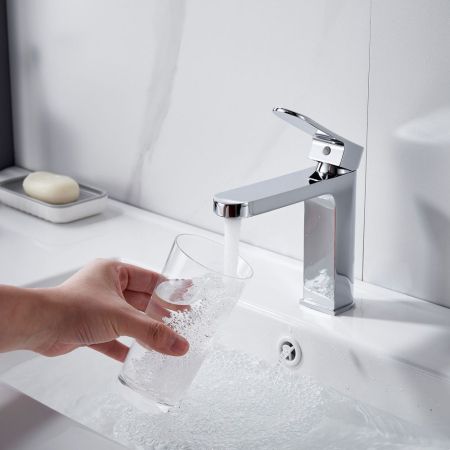 Смеситель для раковины Shevanik S4501, хром