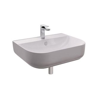 Hidra Gio, накладная/подвесная раковина 60x49x15h см, цвет белый глянцевый