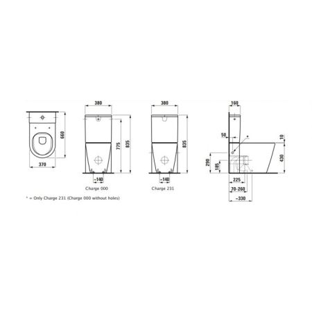 Унитаз, Laufen, Kartell by, безободковый (с открытым смывным краем), смыв Rimless, тип установки-напольный, ширина, мм-370, глубина, мм-660, высота, мм-430, комбинированный, цвет унитаза-белый, артикул 8.2433.7.000.231.1