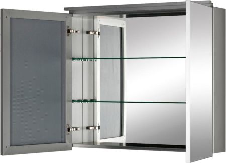 Зеркальный шкаф De Aqua Алюминиум 90 серебро, артикул 00261753